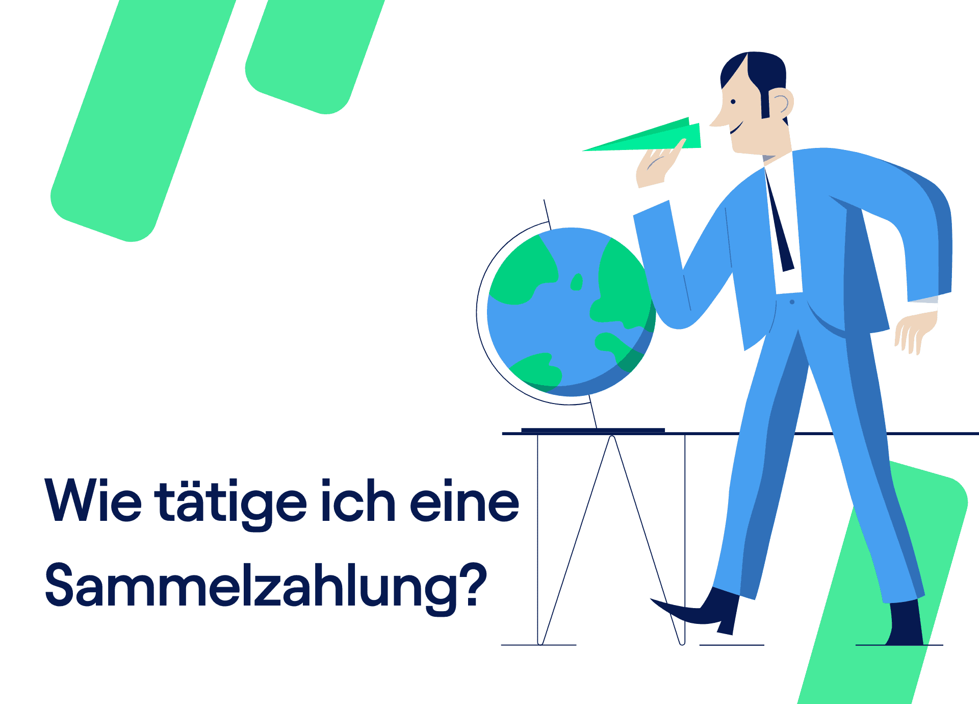 Wie tätige ich eine Sammelzahlung?  